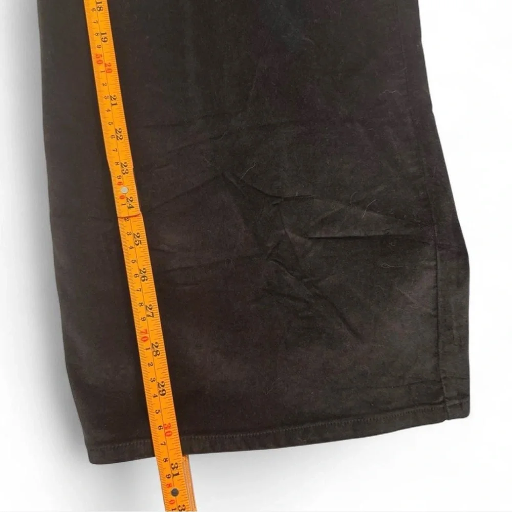 J. Crew Women’s Black Wide Leg Corduroy Pants size 35 - Picture 3 of 8